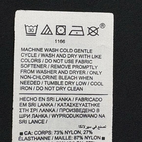 ATHLETA Women Crop Top Mesh Back Sleeveless Stretch Sz L Black Workout Gym 3-18 - Picture 8 of 10